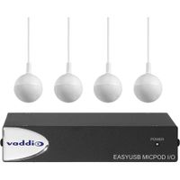 Vaddio EasyUSB MicPOD I/O Interface con 4 Micrófonos CeilingMIC
