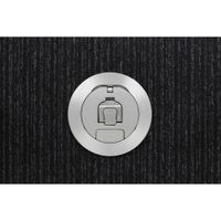 FSR Poke Thru 4"" In-floor Box con Cubierta de Aluminio Brushed, Resistente al Fuego