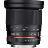 Rokinon Lente 20mm f/1.8 ED AS UMC para Micro Cuatro Tercios - Apertura f/1.8, Diseño de