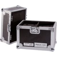 DeeJay Estuche LED para 12 Micrófonos con Compartimento de Almacenamiento, Resistente al