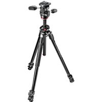 Manfrotto Trípode de Aluminio 290 Dual con Cabezal Pan/Tilt 804 - Capacidad de Carga 22 l