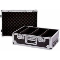 DeeJay Maleta LED Deluxe para 100 CD's con Ruedas, Color Negro, Resistente al Agua, Cierre