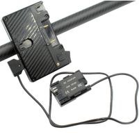GyroVu Placa Adaptadora de Batería Gold Mount CF con Cable D-Tap/LP-E6 para Gimbals Ronin