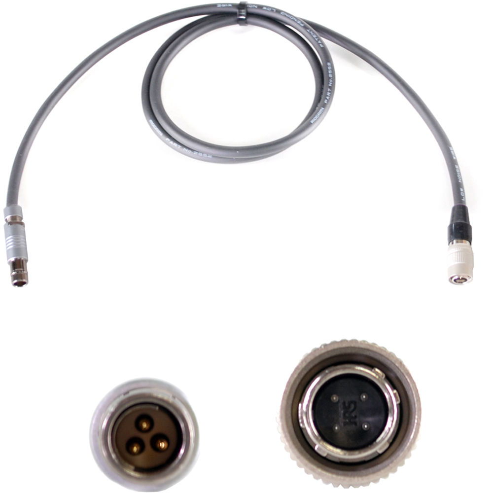 Nebtek Cable de Poder ARRI3 a SmallHD DP7 3-Pin Fischer Macho a 4-Pin Hirose Macho 24""