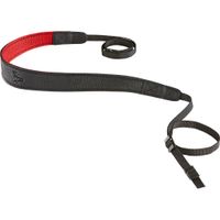 EDDYCAM Correa para Cámara Modelo Black/Red 1.4"" x 61"" en Cuero de Alce Escandinavo con C