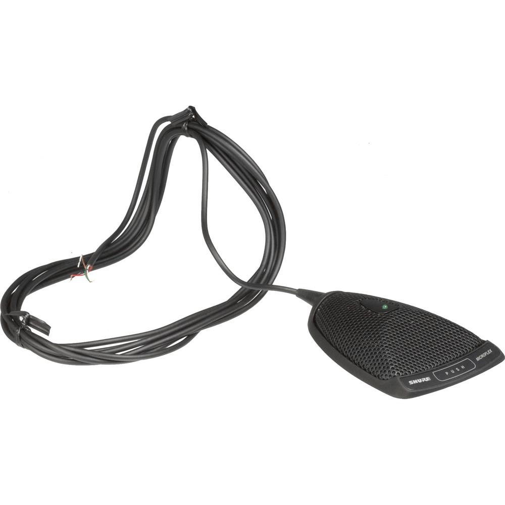 Shure MX392/C Micrófono de Superficie Cardioide con LED de Control Lógico, Cable de 12'