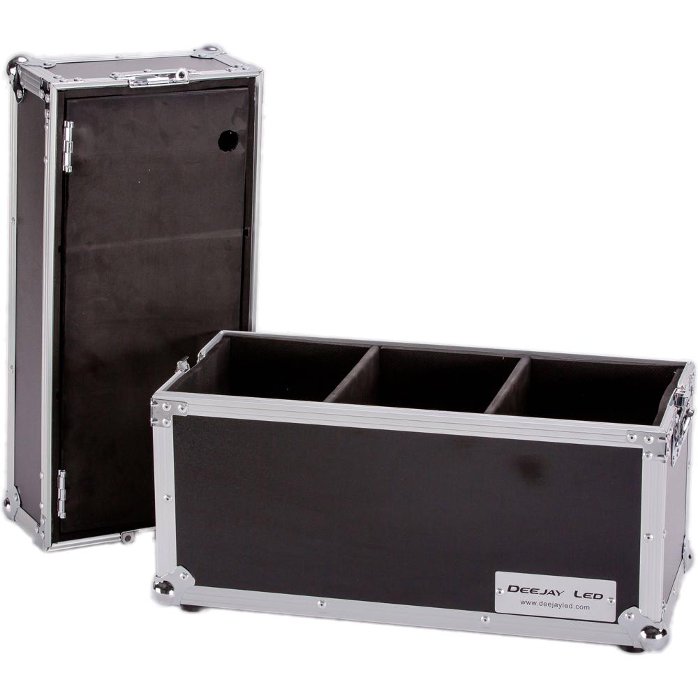 DeeJay Estuche ATA para 18 Micrófonos con Compartimento de Almacenamiento, Color Negro, R