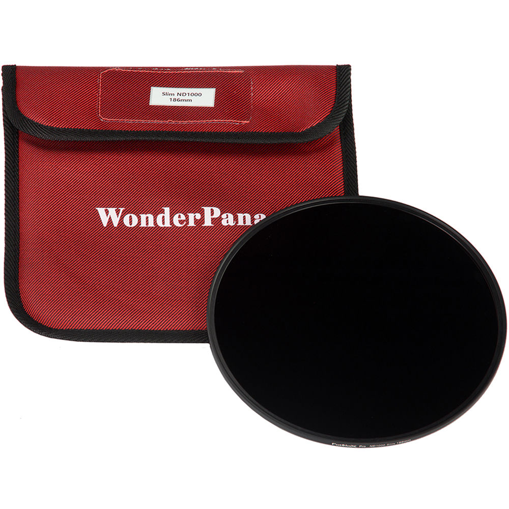 FotodioX Filtro ND Slim 186mm 10-Stop - Vidrio Óptico, Anillo de Aluminio, Diseño Delgad