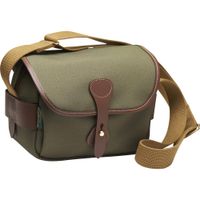 Billingham S2 Shoulder Bag - Sage FibreNyte / Chocolate Leather, Waterproof, Adjustable Sh