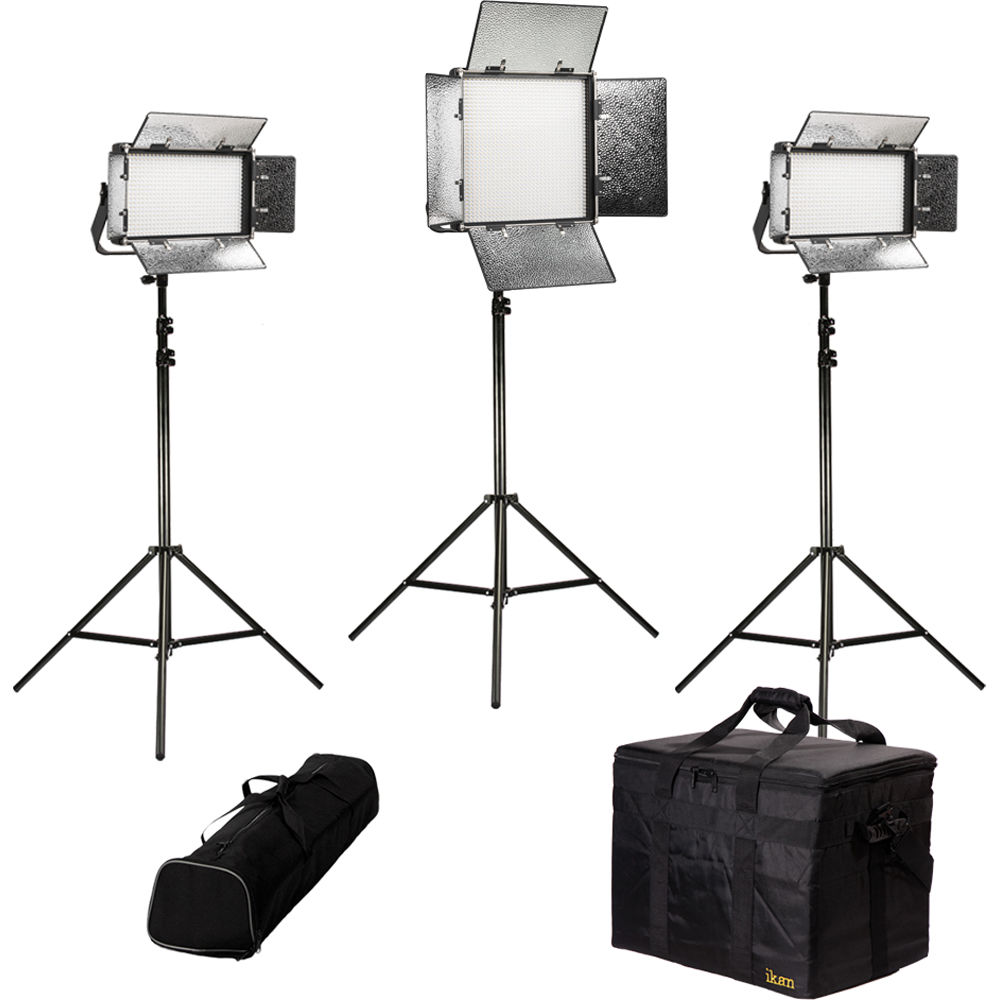 ikan Kit de Iluminación LED Bi-Color Rayden 3 Puntos con 1 x RB10 y 2 x RB5