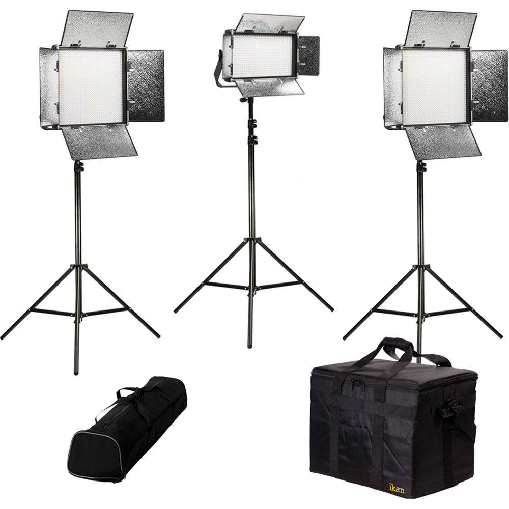 ikan Kit de Iluminación LED Bi-Color Rayden 3 Puntos con 2 x RB10 y 1 x RB5