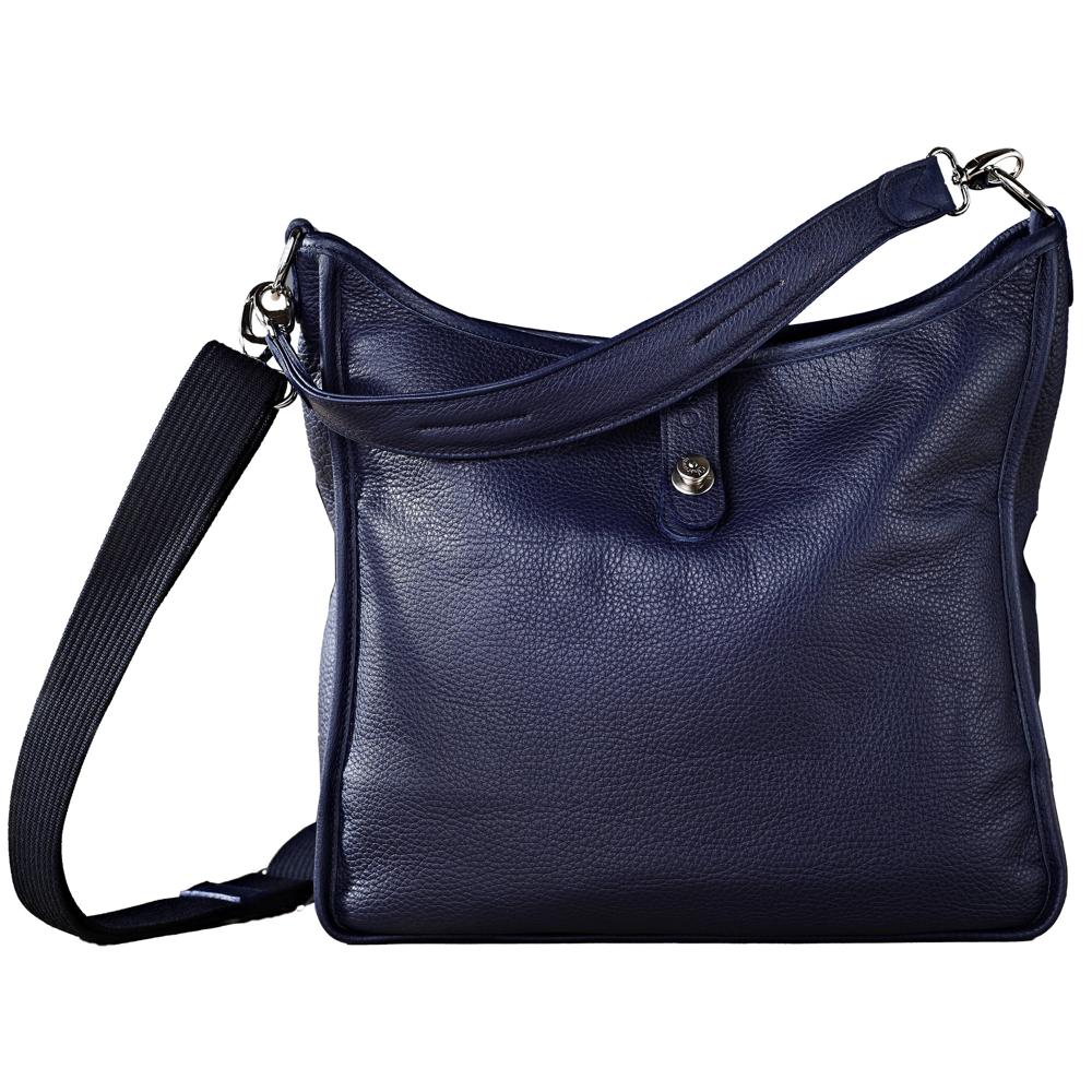 Oberwerth Kate Bolsa Multifuncional de Cuero Gentian para Damas - Acomoda Laptop de 13"" y