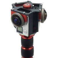 Entaniya Rig Fisheye para Tres Cámaras GoPro HERO4 Black - Construcción de Aleación de