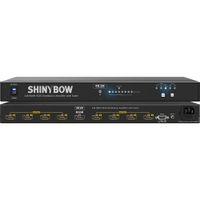 Shinybow Amplificador de Distribución HDMI SB-5658K 1x8 4K2K con Escalador, HDCP Complian