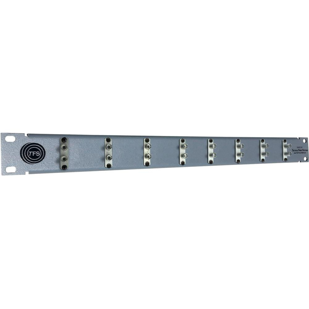 Tactical Fiber Systems Patch Panel 8 Puertos Duplex ST con 8 Conectores ST