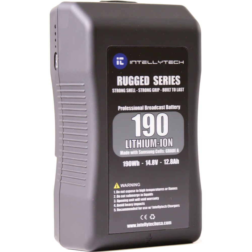 Intellytech Batería de Litio 190Wh Rugged Series con Montaje Anton Bauer - Resistente a I
