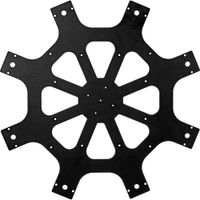 CineMilled Placa Superior de Aluminio para DJI S1000 - Estructura Rígida, 34.3 x 34.3 x 0
