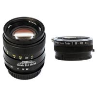 Mitakon Zhongyi 85mm f/2 Lens para Canon EF con Adaptador Turbo Mark II para Sony E-Mount