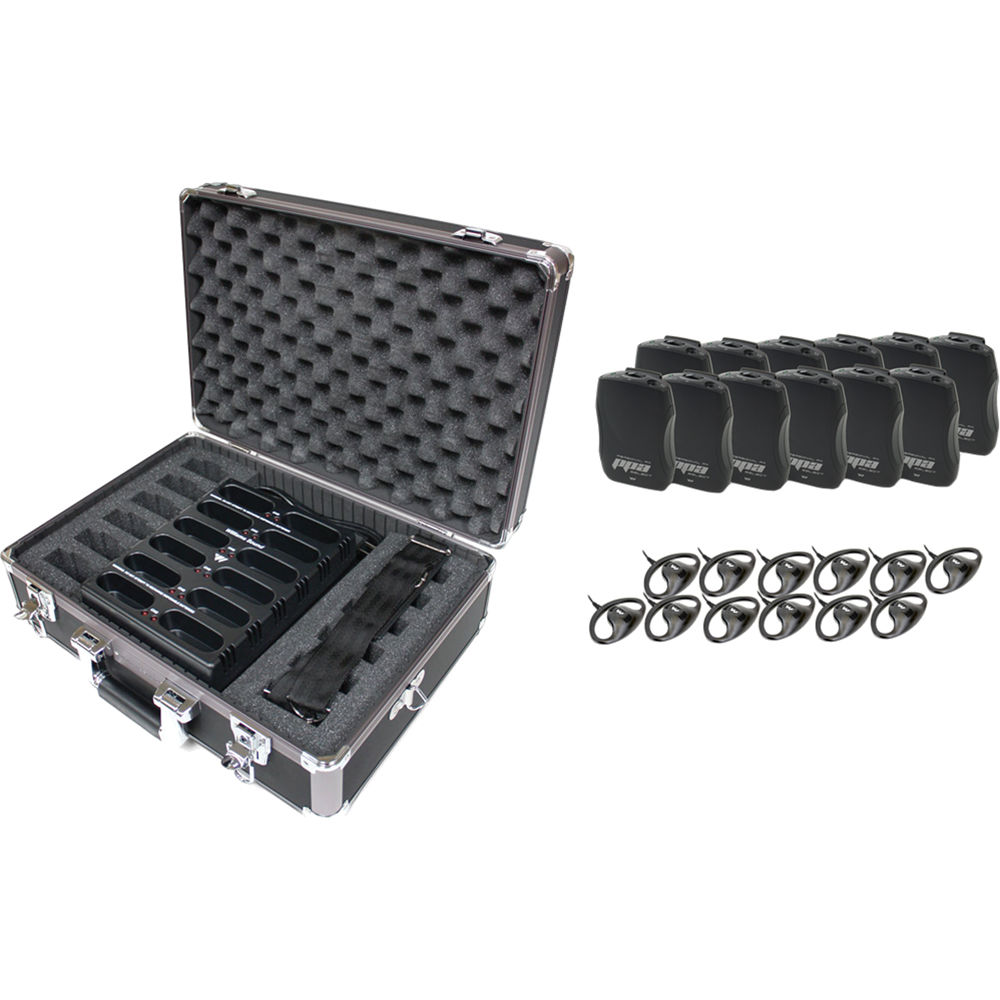 Williams Sound Receptor FM R37 Recargable 12-Pack con Auriculares y Cargador PRO