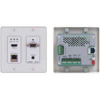 Kramer Transmisor HDBaseT WP-20 4K UHD con soporte HDMI, VGA y audio analógico