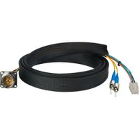 Camplex Cable Híbrido de Fibra Óptica FCS015A-FR de 3' con Conector ST Macho y Conector