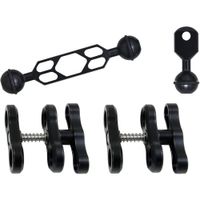 Sea & Sea Sea Arm 8 Set - Brazo Doble de 5.6"" con 2 Abrazaderas y Adaptador para YS Strobe