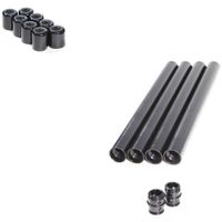 RigWheels PortaRail Precision Kit de Rieles Colapsables de 19"" - 4 Secciones de Aluminio c
