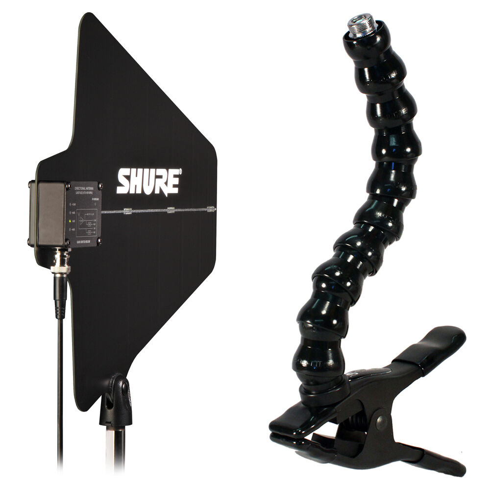 Shure Antena Direccional Activa UA874 con Soporte FlexiMount para Micrófono