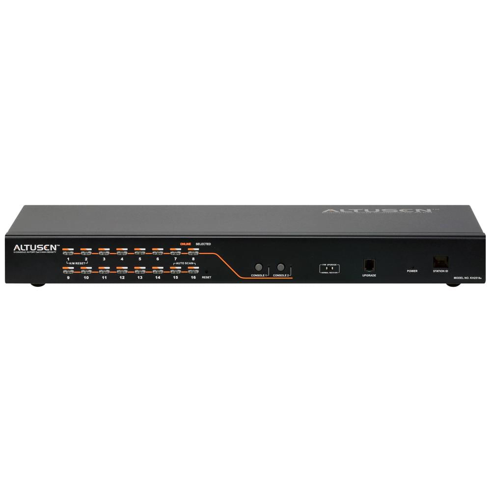 ATEN KVM Switch KH2516A 16 Puertos Cat 5 Alta Densidad con 2 Consolas, Soporta Video hasta