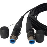 Camplex Cable Táctico de Fibra Óptica Singlemode X-TREME 100 ft - Doble Conector LC, Arm