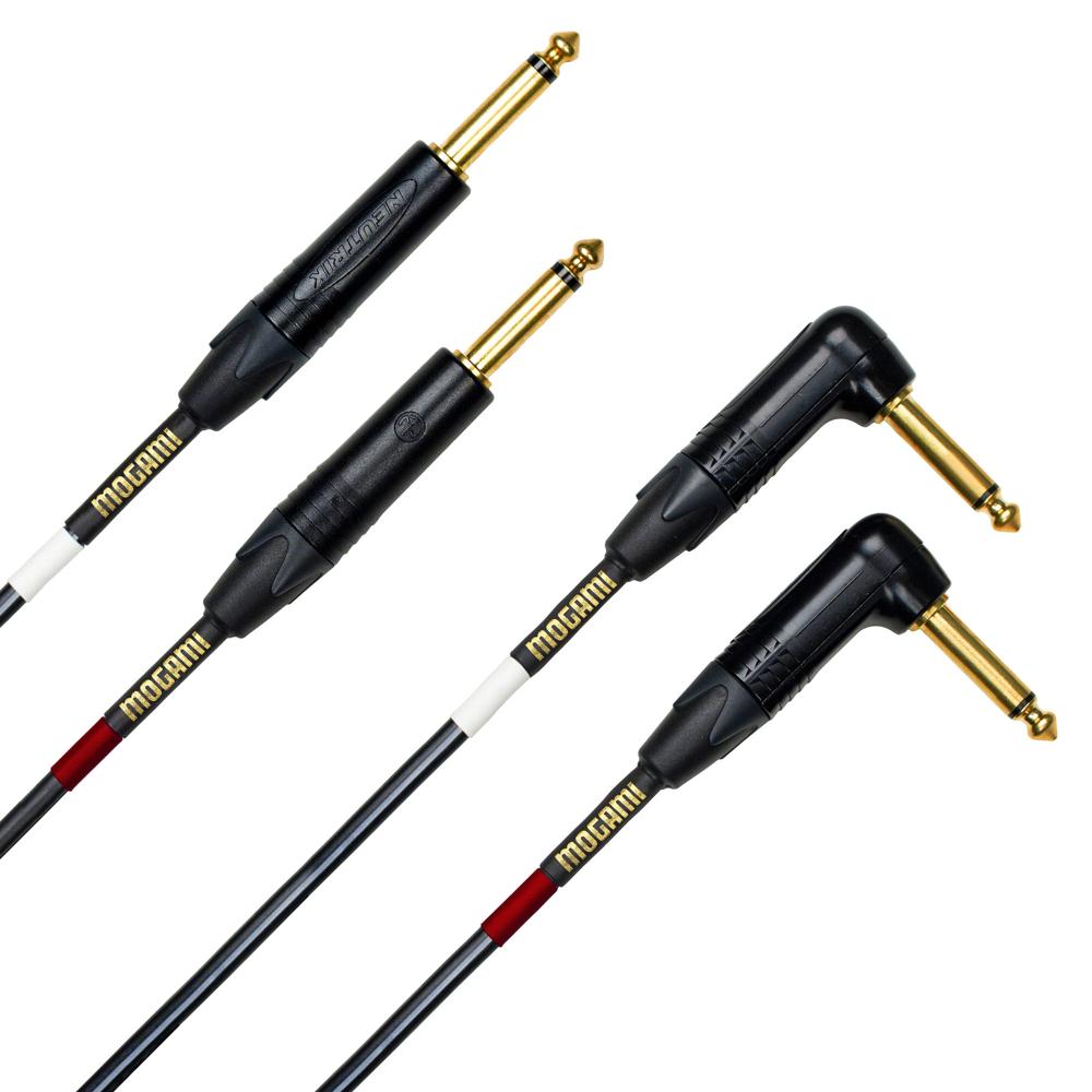 Mogami Gold Keys S-20R Cables Estéreo para Teclado 20' con Conectores TS de 1/4""