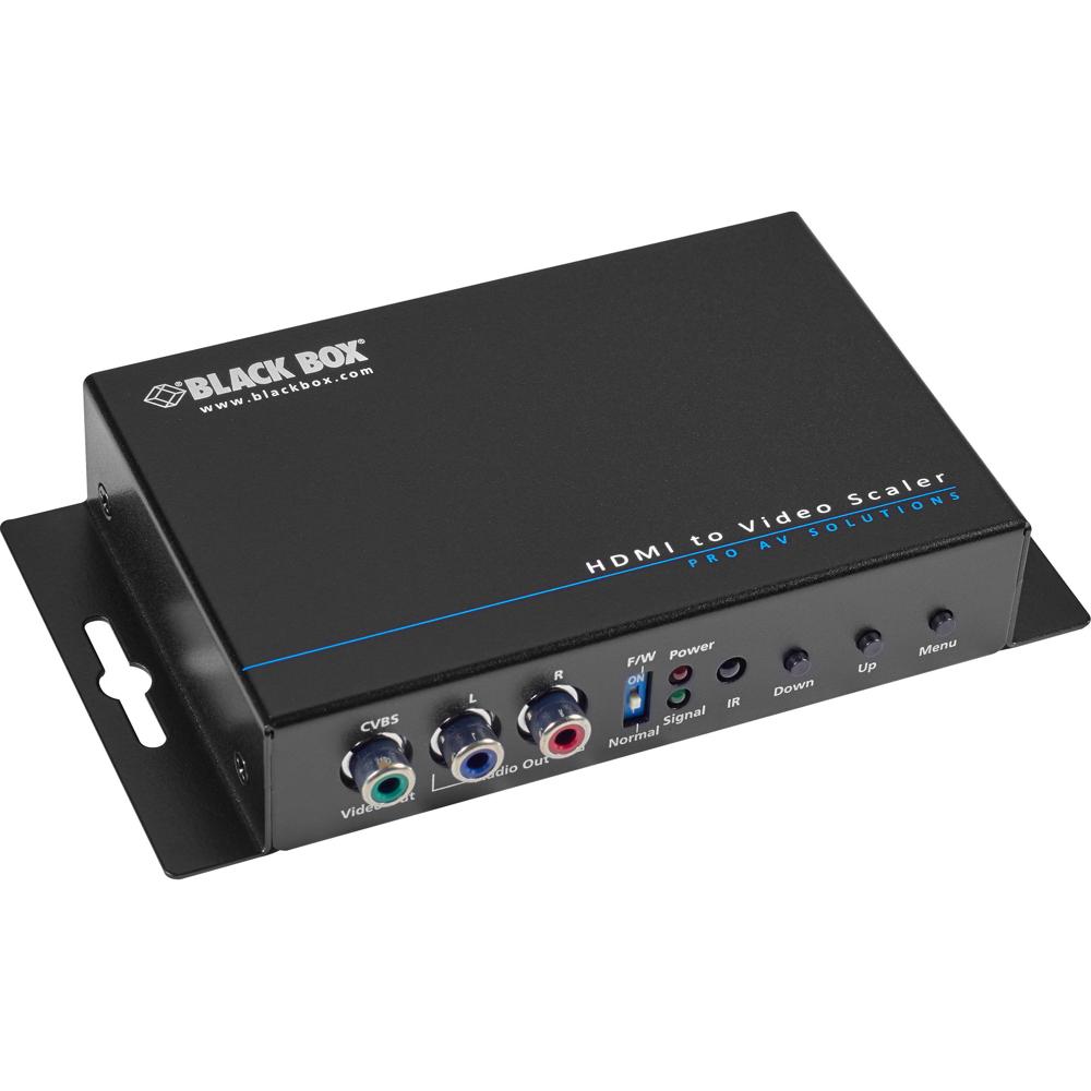Black Box Convertidor y Escalador de Señal HDMI a Video, 1080p, Audio Estéreo, Control I