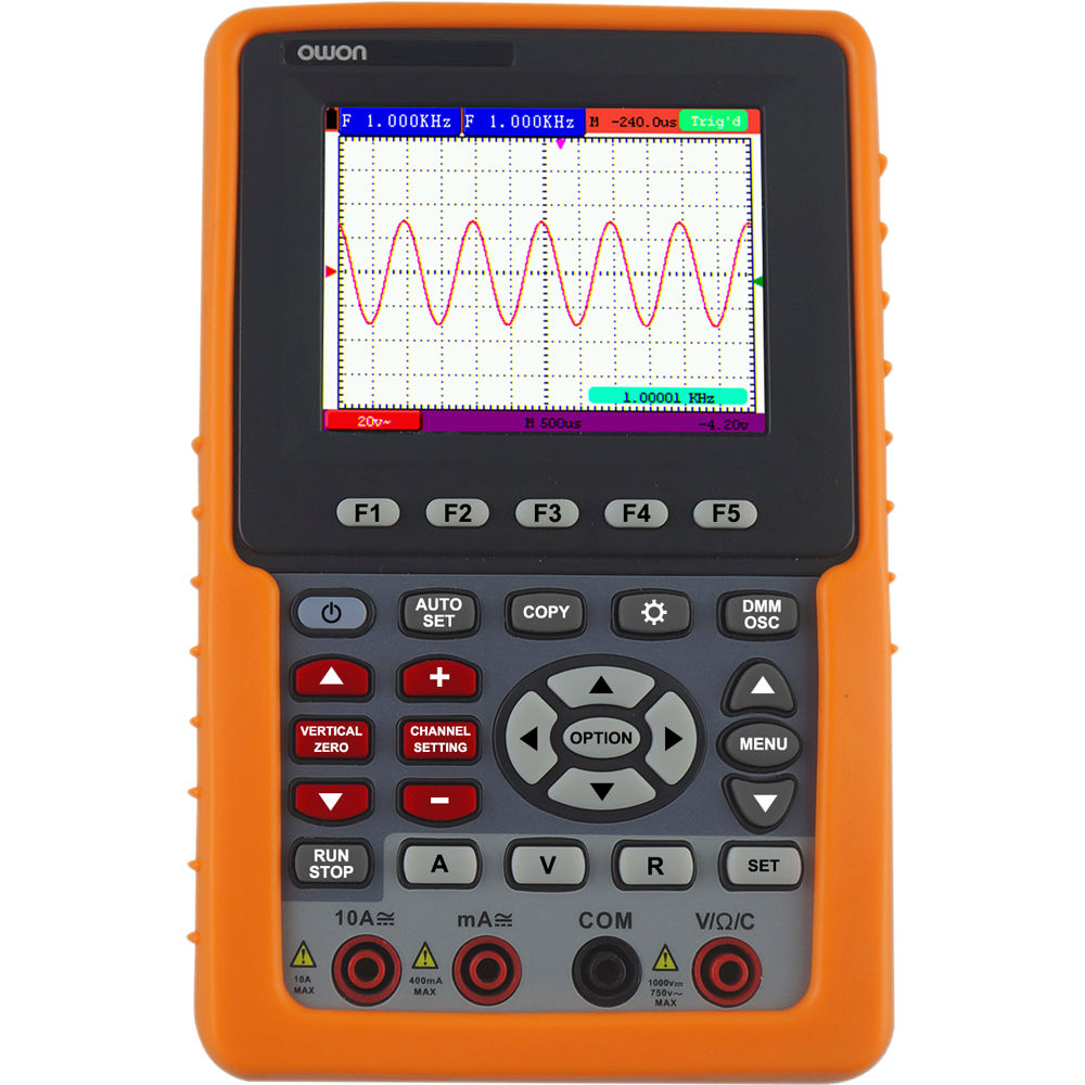 OWON HDS-N Series Osciloscopio Digital Portátil 1 Canal 100 MHz, 1 GS/s, Pantalla TFT 3.7