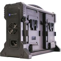 Intellytech Cargador Cuádruple IT-4X para Baterías V-Mount con Indicadores de Carga