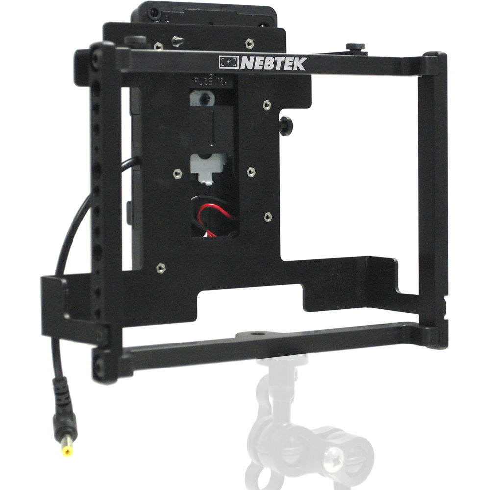 Nebtek Power Cage para Monitor de Grabación PIX-E7 con Placa de Batería IDX V-Mount