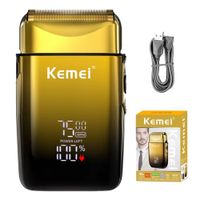 Afeitadora Eléctrica Kemei KM-TX10 Shaver Profesional Recargable Dorada