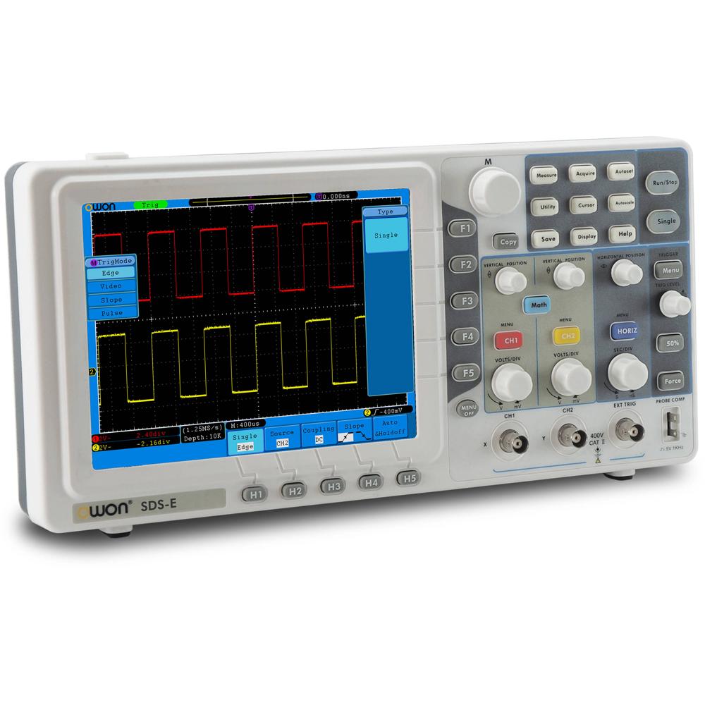 OWON Osciloscopio Digital de Almacenamiento Económico 2da Generación 30 MHz, 500 MS/sec,