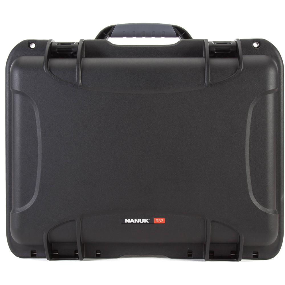 Nanuk 933 Funda Dura Negra 36.4L - Resistente al Agua, Ligera y Duradera, con 2 Pestillos