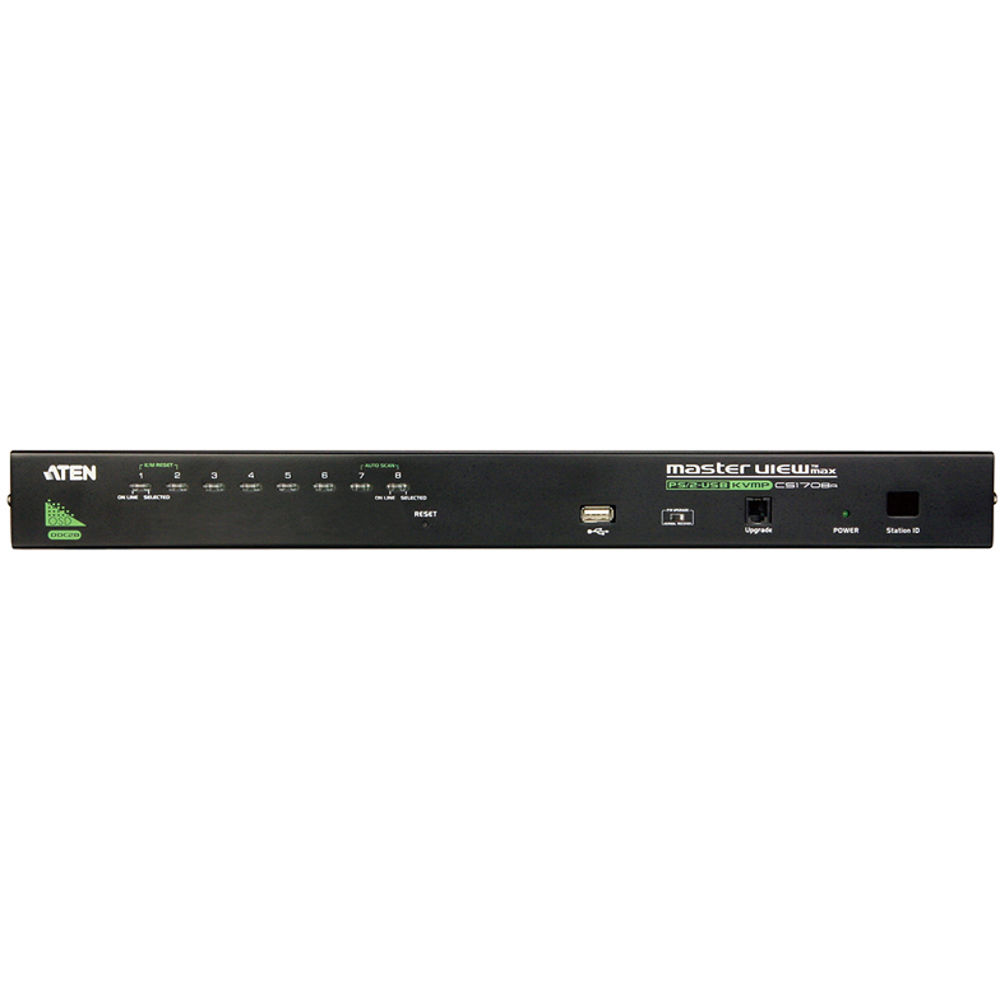 ATEN Switch KVM CS1708A 8 Puertos PS/2-USB con Detección Automática de Interfaz y Soport