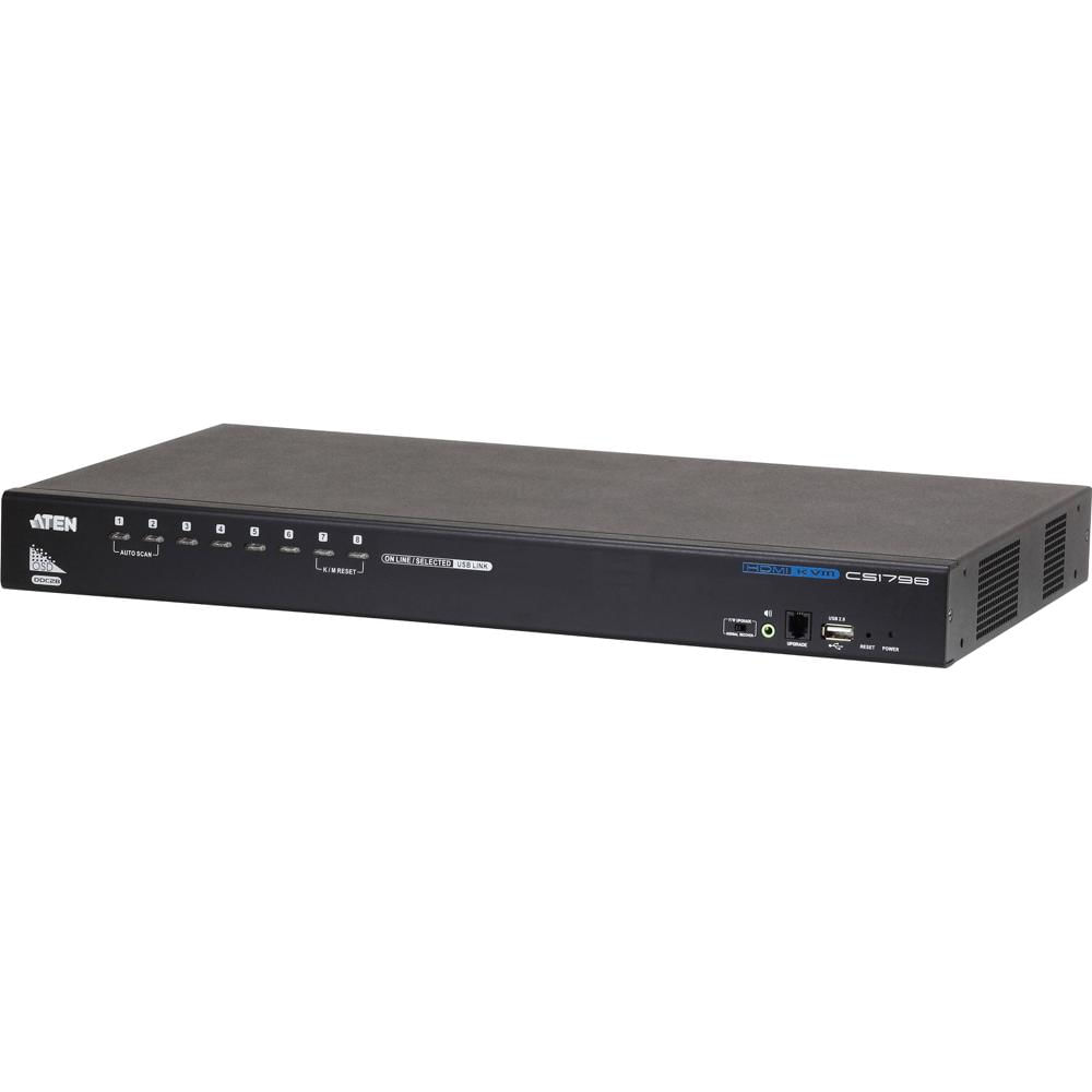 ATEN Switch KVM HDMI de 8 Puertos con Hub USB 2.0 - Soporta Resoluciones hasta 1920 x 1200