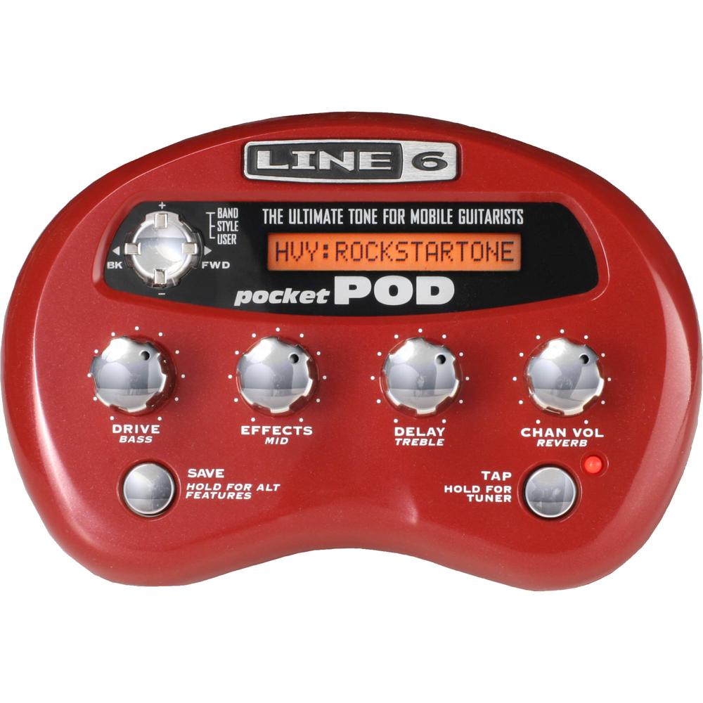 Line 6 Pocket Pod Unidad de Efectos Portátil con 300 Presets Personalizados, 32 Modelos d