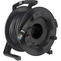 Camplex OpticalCON QUAD SM XTREME Cable Reel 100' - Fibra Óptica Monomodo, Conectores 4x