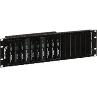 MuxLab Chasis Transceptor Rackmount de 16 Puertos Modelo 500100, Aluminio Negro, 3 RU, Sop