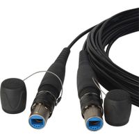 Camplex Cable Táctico de Fibra Óptica SMPTE opticalCON DUO 10' - Doble Fibra, Conectores