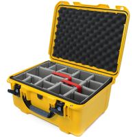 Nanuk 933 Maletín Duro Amarillo con Divisores Acolchados, 36.4L, Resistente al Agua IP67