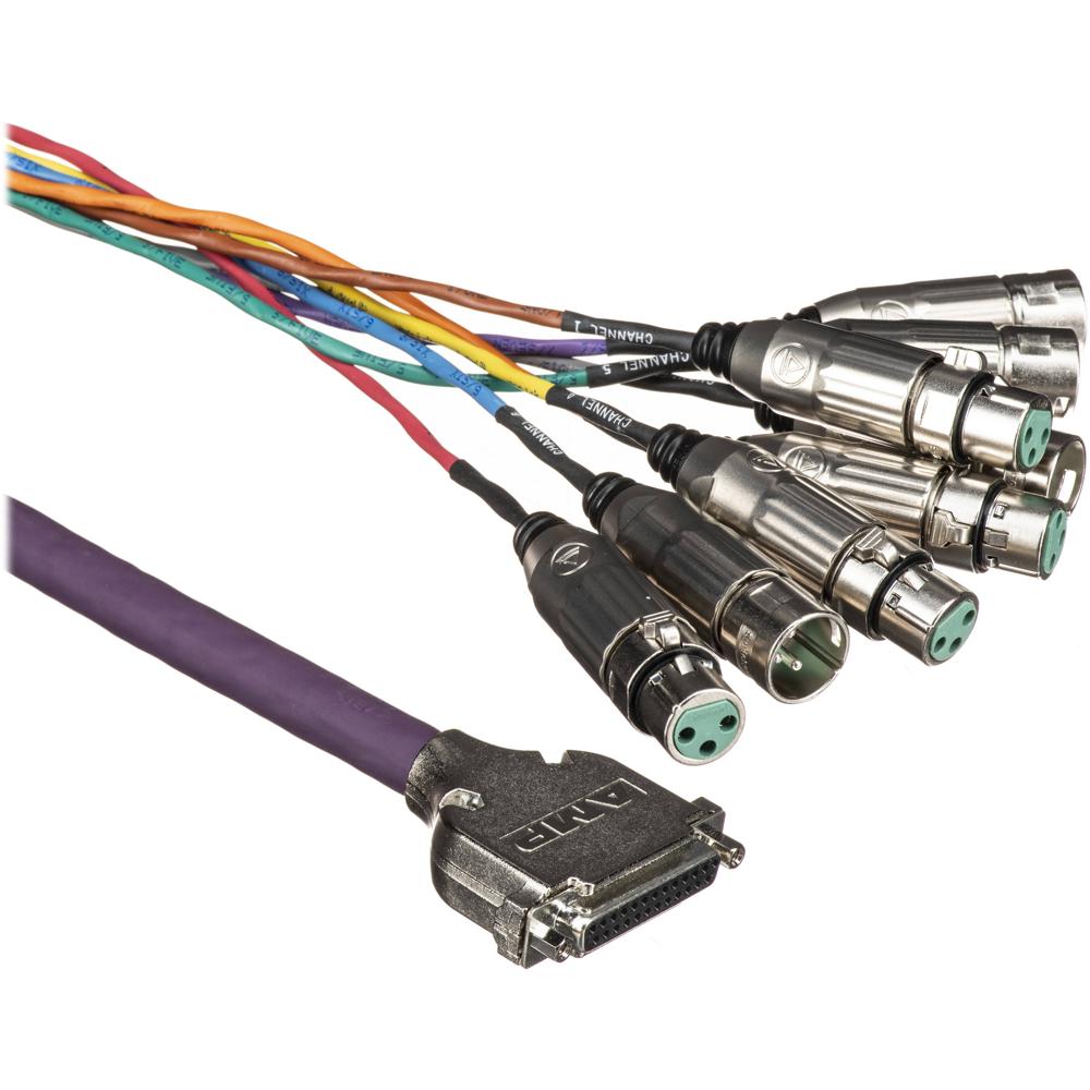 Switchcraft DB25FXLRMXLRF Cable Breakout DB25 hembra a 4 XLR macho y 4 XLR hembra