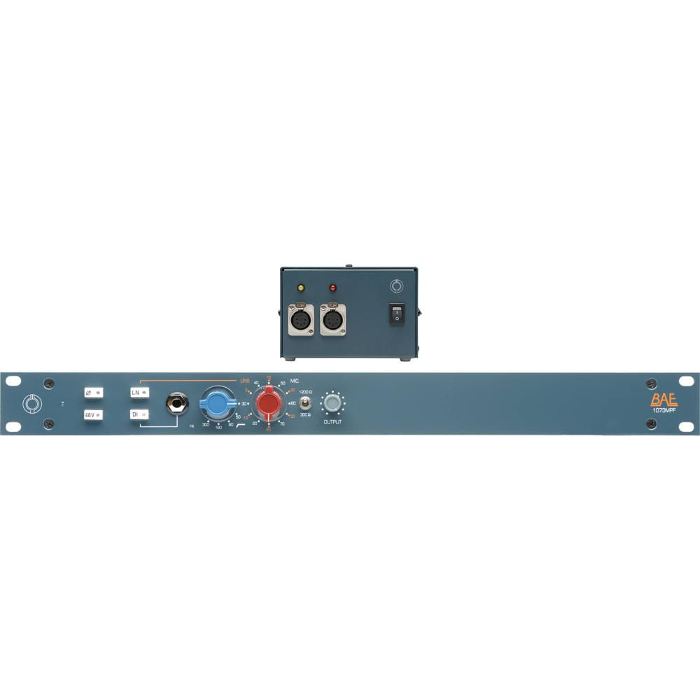 BAE Audio 1073MPF Pre-Amplificador de Micrófono con Filtro Pasa-Alto, 0 a 71 dB de Gananc