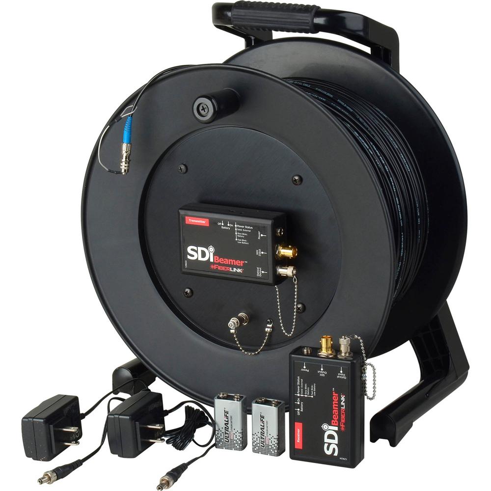 Camplex Tac-N-Go 3G-SDI Extender Set con Cable de Fibra Óptica Táctico de 1000'
