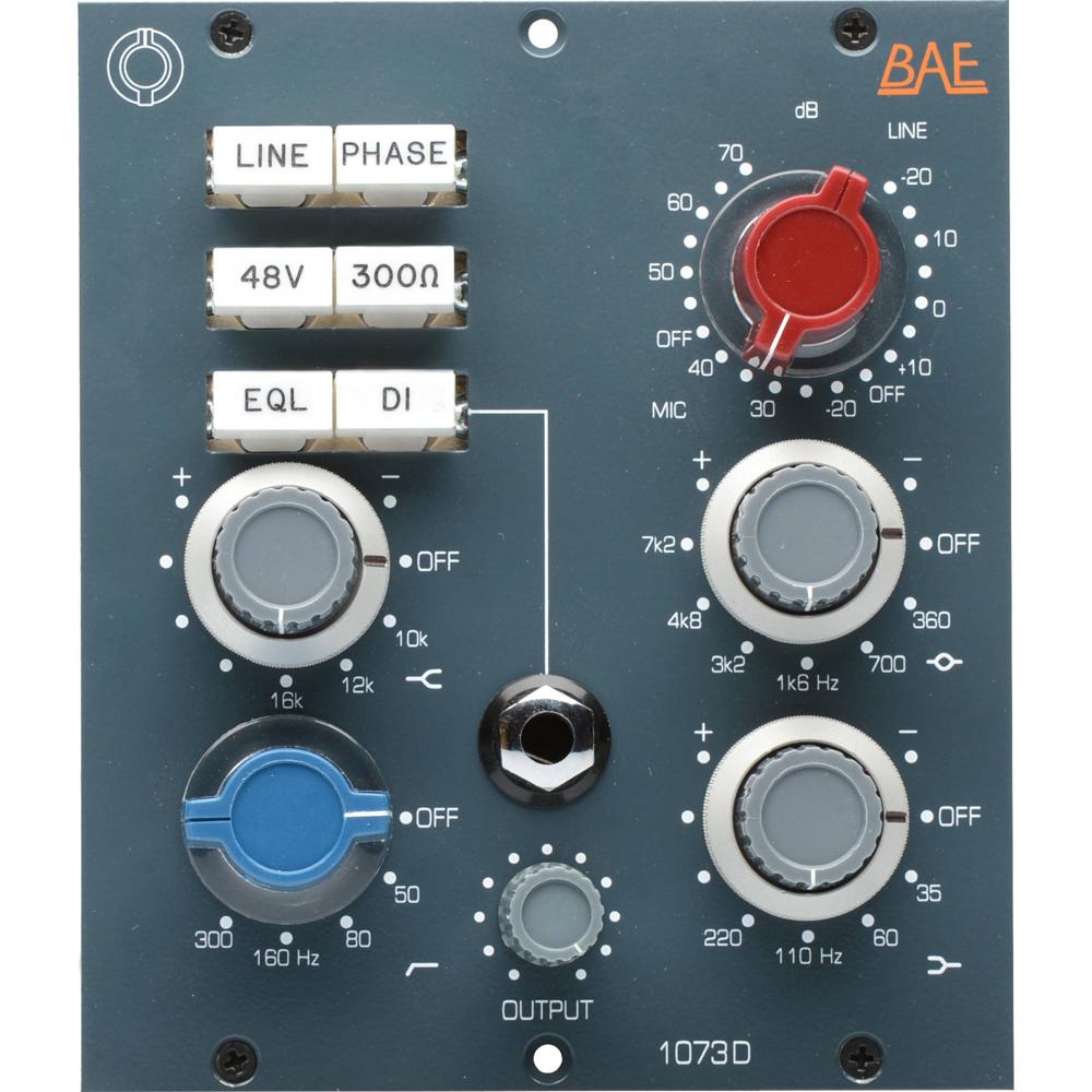 BAE Audio 1073D Mic Preamp 500 Series - Transformadores Carnhill, Ecualizador de 3 bandas,