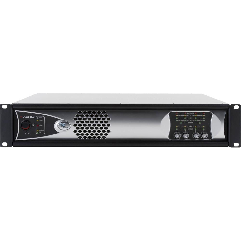 Amplificador de Potencia Ashly 4 Canales 1000W con OPDAC4 y OPDante (70V) - Clase D, Contr